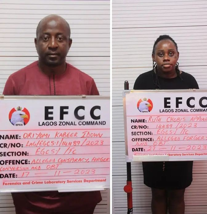 Couple arraigned for N2.7bn fraud in Lagos by EFCC