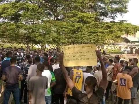 UNICAL Students Take to the Streets in Protest Against a 100% Increase in Tuition Fees
