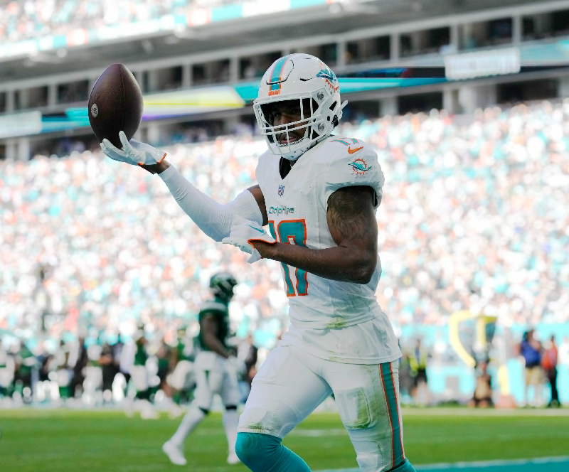Dolphins' Star Receiver Tyreek Hill Inactive Against Jets Due to Ankle Injury
