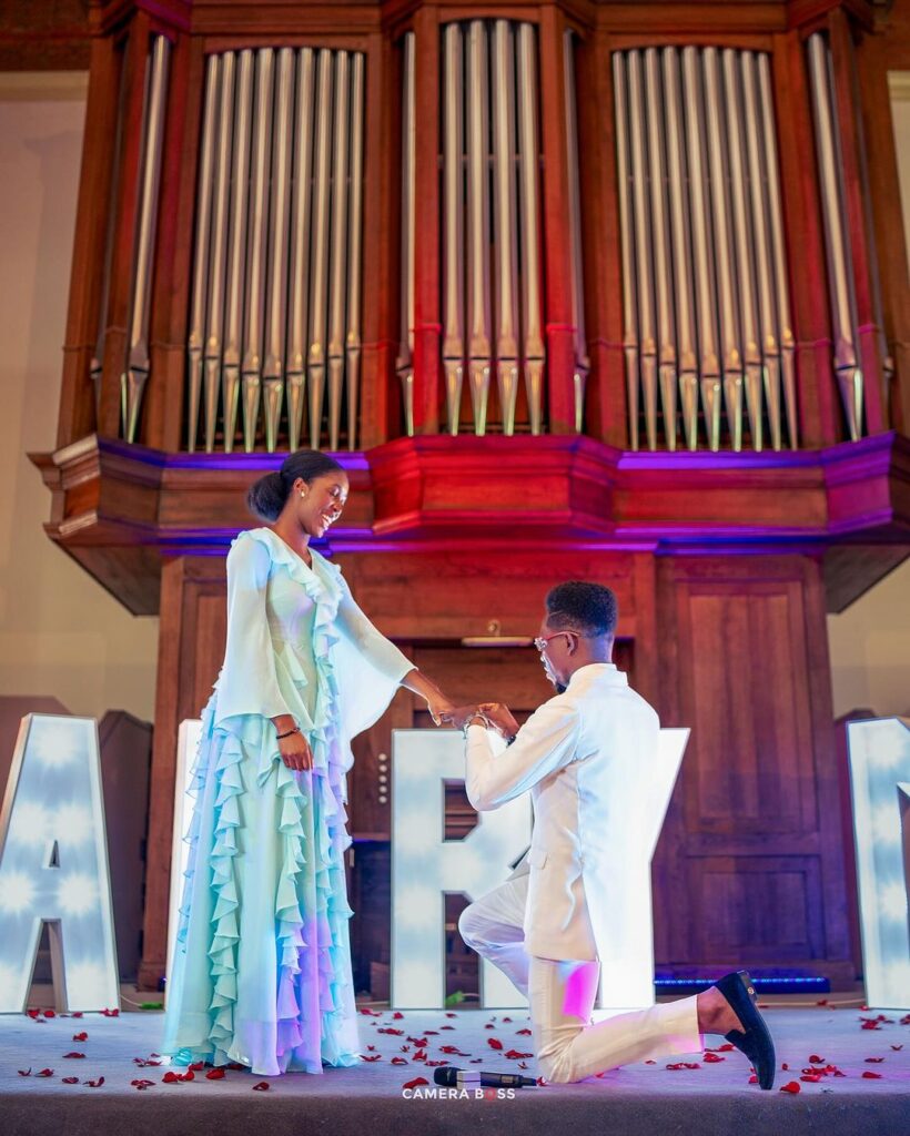 Gospel Artiste Moses Bliss Surprises Fans with Engagement Announcement to Ghanaian Fiancée Marie Wiseborn