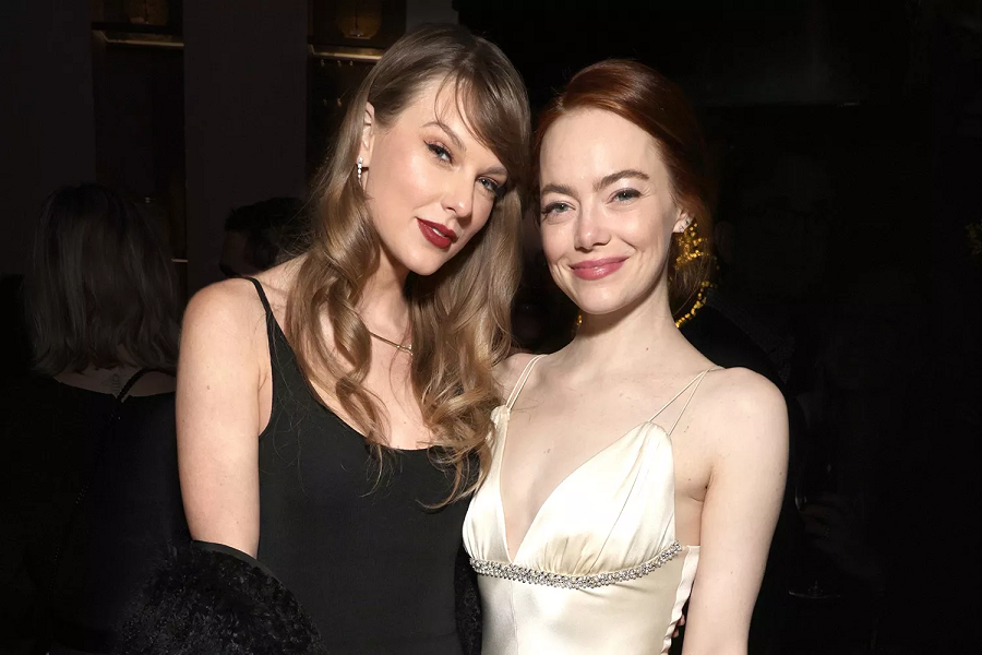 Emma Stone Playfully Teases Taylor Swift's Enthusiastic Support at 2024 Golden Globes