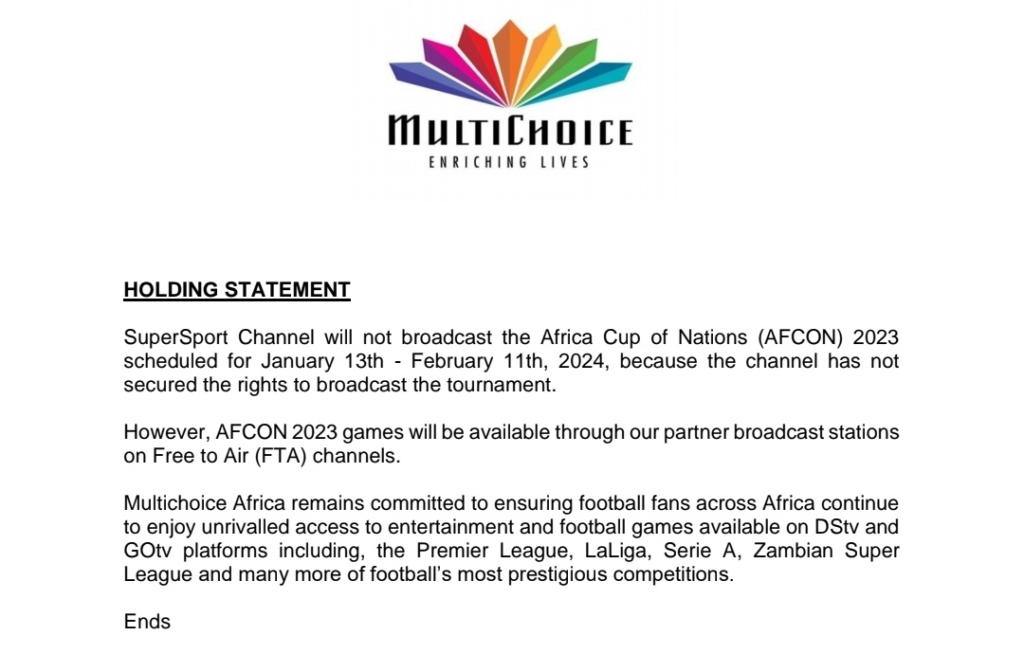 No AFCON Matches on SuperSport, DSTV Fails to Secure Broadcasting Rights