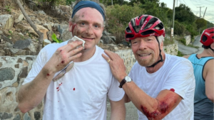 Sir Richard Branson, the founder of Virgin Group, has sustained injuries in a bike accident on Virgin Gorda in the British Virgin Islands.
