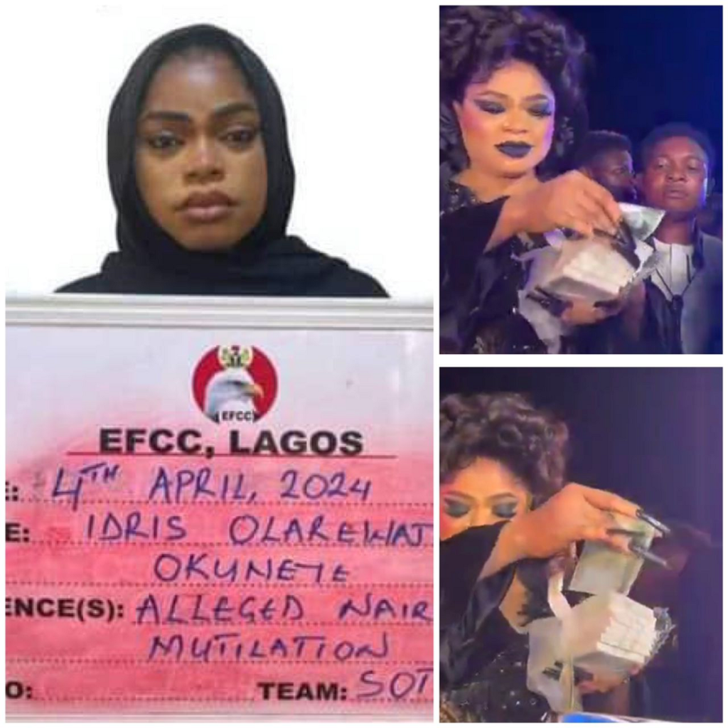Bobrisky Sentenced to Six Months in Jail for Naira Abuse