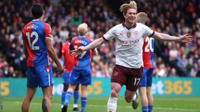 Crystal Palace 2-4 Manchester City: De Bruyne Leads Man City to Comeback Victory Over Crystal Palace