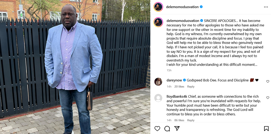 Dele Momodu's Message to Those Seeking His Assistance During Challenging Times