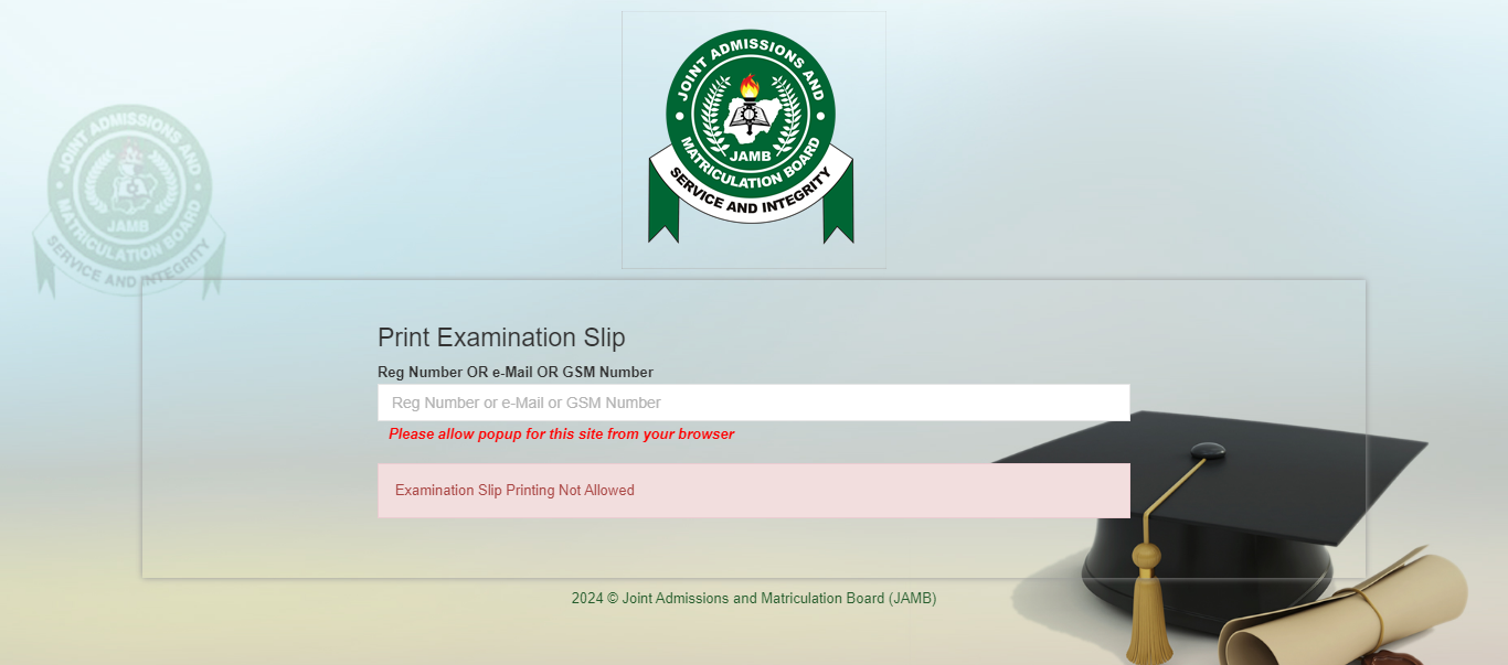 Print And Reprint Your 2024 JAMB Exam Slip Now: Step-by-Step Guide For ...