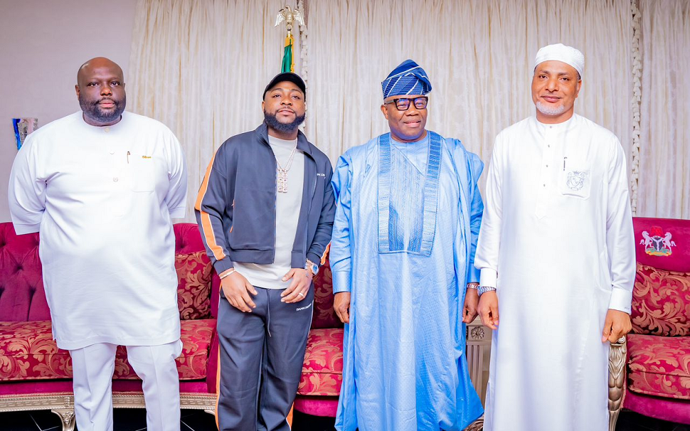 Senate President, Akpabio Welcomes Davido on Courtesy Visit, Urges Nigerian Music Artists to Uphold High Ethics