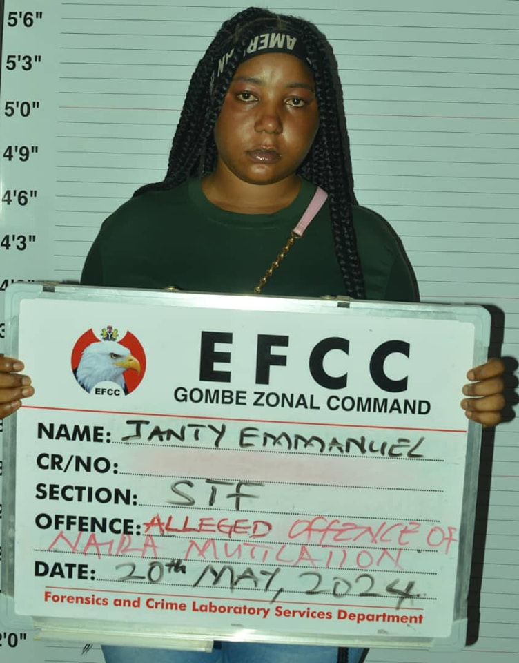 EFCC Arrests Woman for Naira Abuse in Gombe