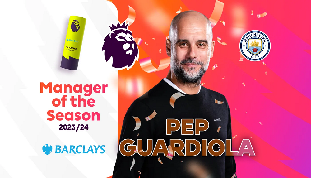 Pep Guardiola Named Barclays Manager of the Season