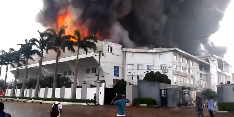 Fire Guts Christ Embassy Headquarters in Lagos