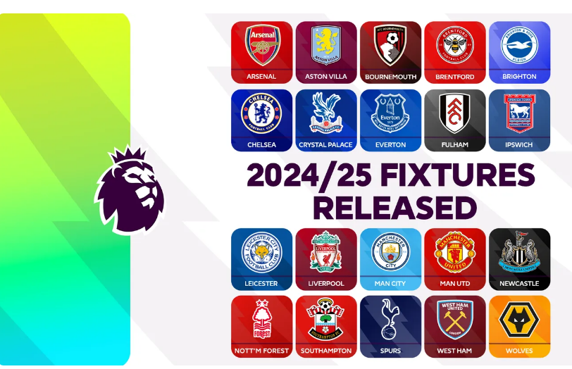 Premier League 2024/25 Full Fixture List Announced!