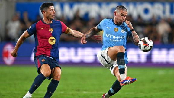 Barcelona vs Man City: Grealish Shines as Man City and Barcelona Draw 2-2 in Orlando, Barca Win on Penalties