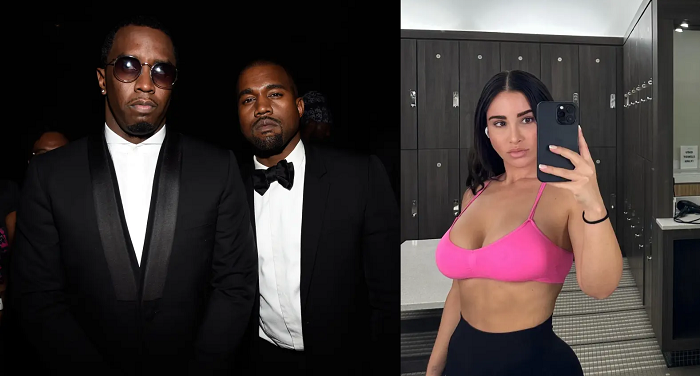 Diddy, Kanye west and Lauren Pisciotta