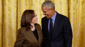 Kamala Harris and Former President Barack Obama