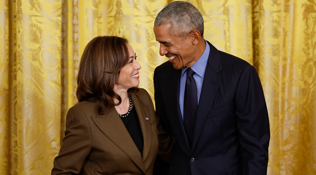 Kamala Harris and Former President Barack Obama