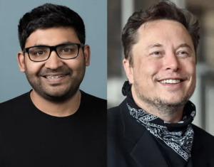 elon musk and Parag Agrawal